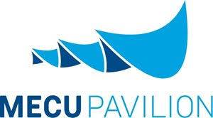 Mecu pavilion logo on a white background.